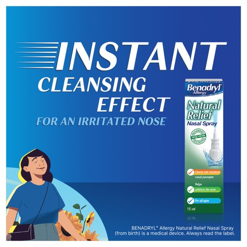 Benadryl Natural Allergy Relief Spray