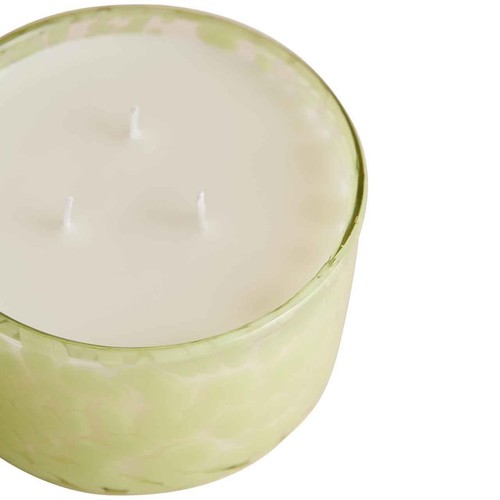 M&S Bamboo & Orris Glass 3 Wick Candle, One Size, Blue Mix