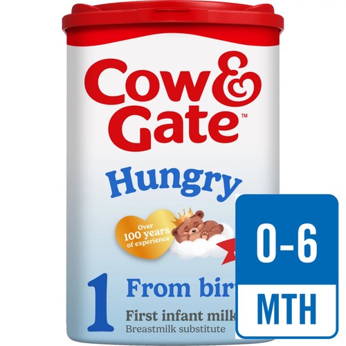 Cow & Gate Hungry First Infant Baby Milk Formula Powder from Birth