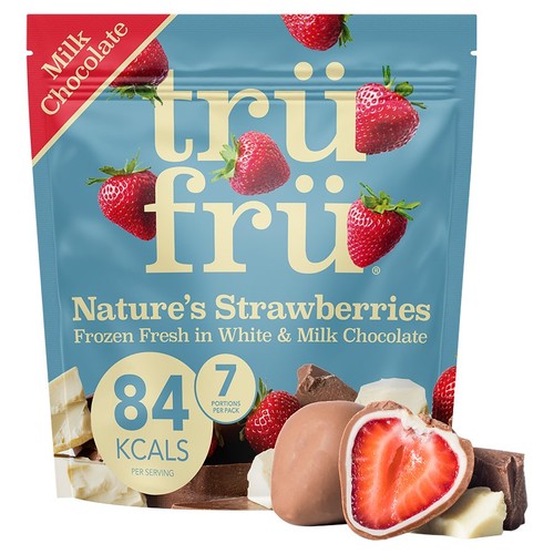 trufru Strawberries in White & Milk Chocolate