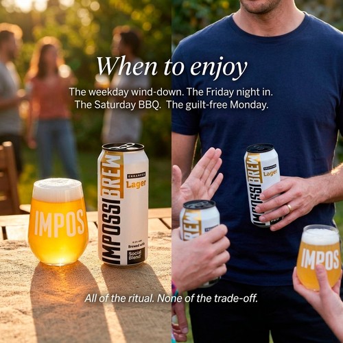IMPOSSIBREW Alcohol Free Enhanced Lager