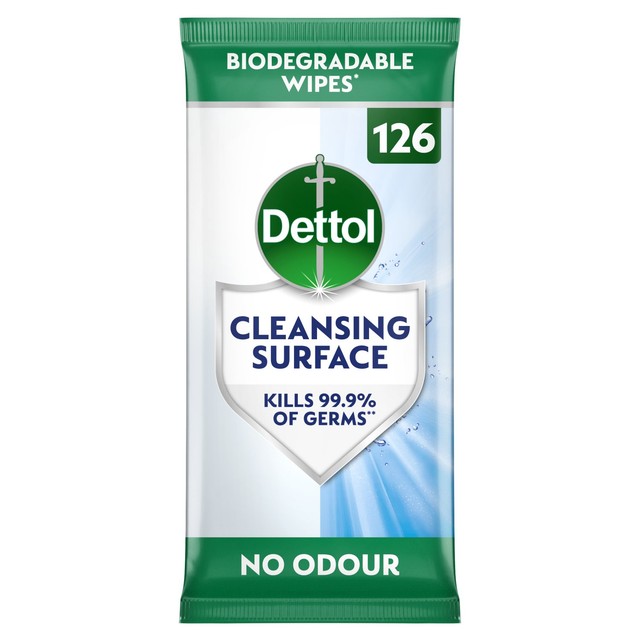Dettol Antibacterial Multi Surface Cleaning Wipes 126 Wipes