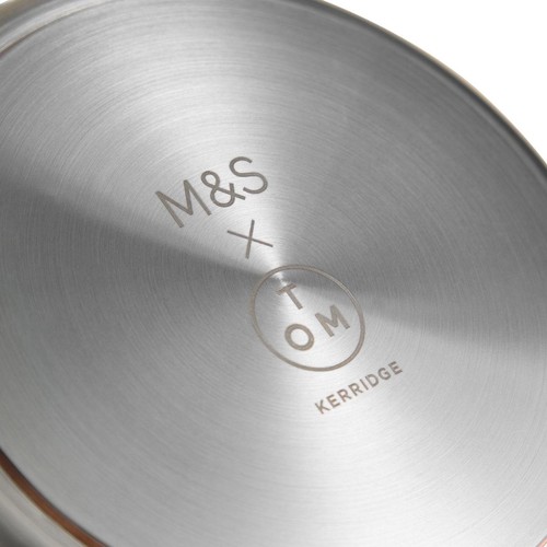 M&S X Tom Kerridge Stainless Steel 20cm Frying Pan, Silver