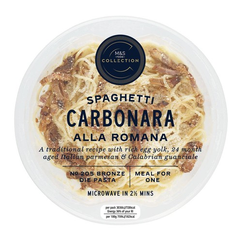 M&S Collection Spaghetti Carbonara Alla Romana Serves 1