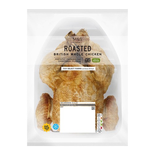 M&S Ready to Eat Whole Roast Chicken