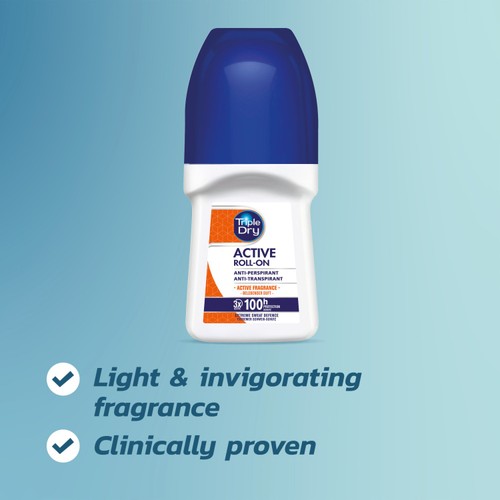 Triple Dry Active Fragrance Anti-Perspirant Roll On Men 100-Hours