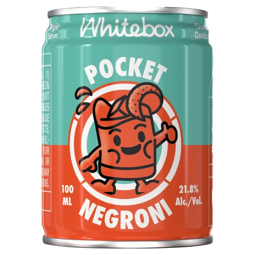 Whitebox Cocktails Pocket Negroni Cocktail Can