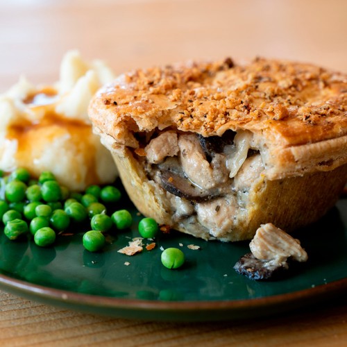 Higgidy Free-Range Chicken, Mushroom & Thatchers Cider Pie