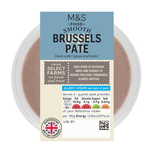 M&S Smooth Brussels Pate