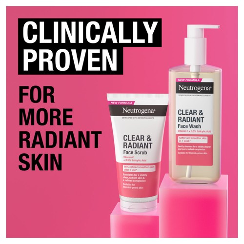 Neutrogena Clear & Radiant Face Wash with Vitamin C + 0.5% Salicylic Acid