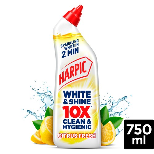 Harpic White & Shine Bleach Citrus Toilet Cleaner Gel