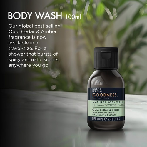 Baylis & Harding Goodness Oud, Cedar & Amber Body Wash