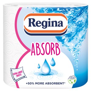 Regina Absorb Kitchen Roll 150 Supersized Sheets 2 Roll