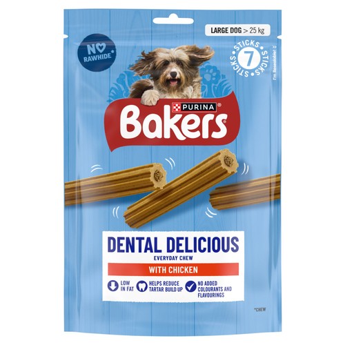 Bakers Dental Delicious Large Chicken Dog Chews