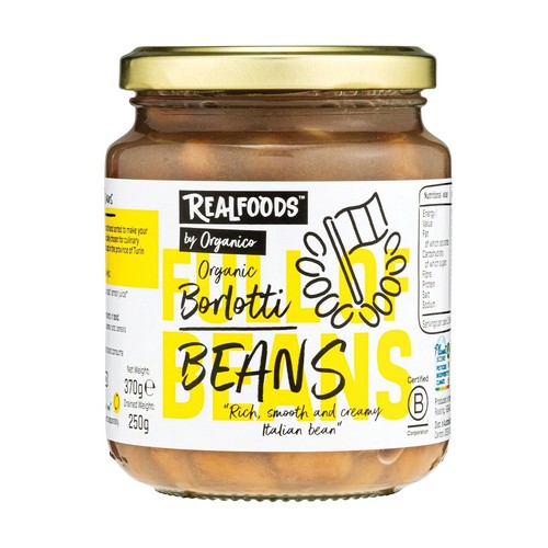 Realfoods by Organico Borlotti Beans in Water