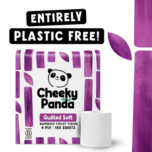Cheeky Panda Quilted Soft Bamboo Toilet Paper