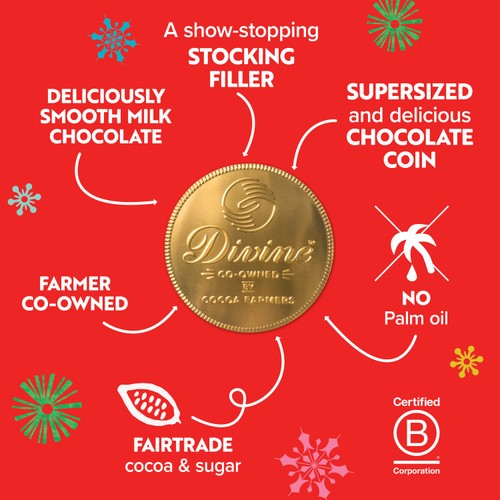 Divine Milk Chocolate Giant Coin