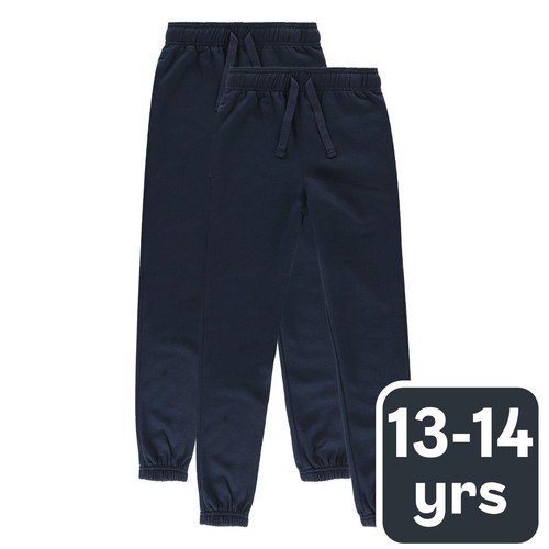M&S Kids Cotton-Rich Joggers, 13-14 Years, Navy