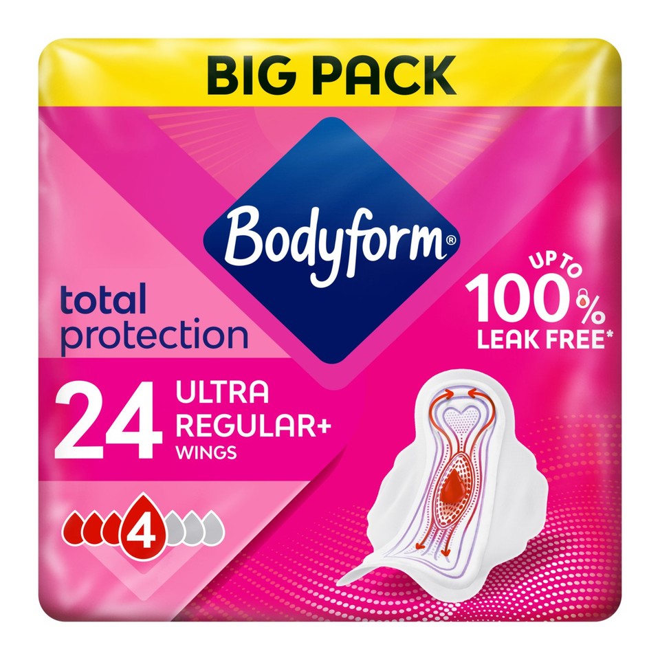 Bodyform Ultra Normal Sanitary Towels Wings - Ocado