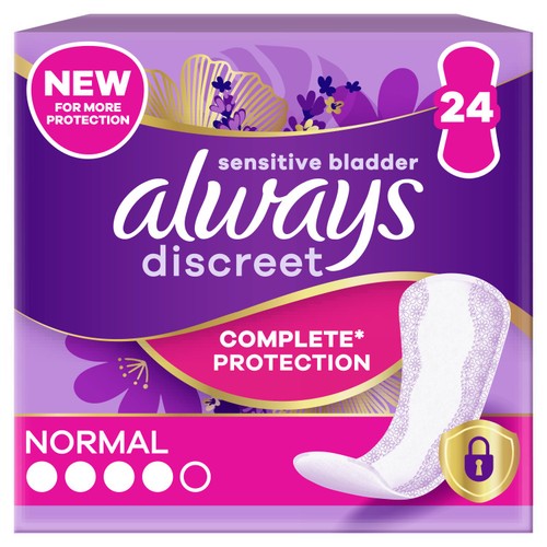 Always Discreet Incontinence Liners Normal