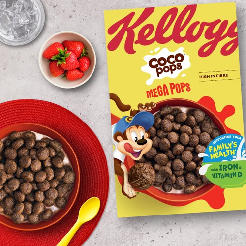 Kellogg's Coco Pops Mega Pops Breakfast Cereal