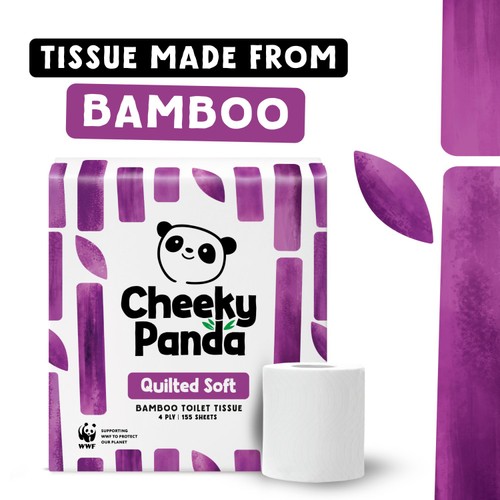 The Cheeky Panda Luxury Quilted Bamboo Toilet Tissue
