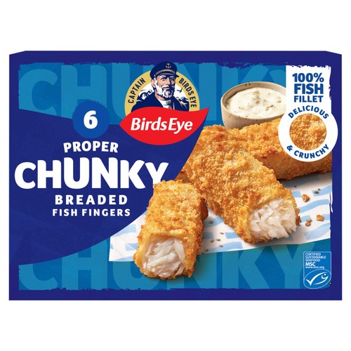 Birds Eye 6 ASC Chunky Breaded Fish Fingers