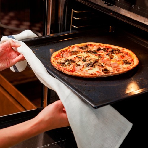White Rabbit Gluten Free Sourdough Proscuitto Ham & Mushroom Pizza
