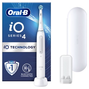 Oral-B iO4 White Electric Toothbrush + Travel Case - Ocado