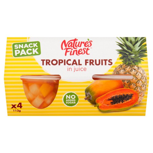 Nature's Finest Fruit Pots Tropical Fruit Salad