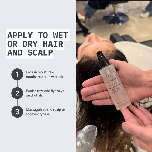 FUL Hyaluronic Acid Hair Serum Anti-Frizz for Dry or Curly Hair