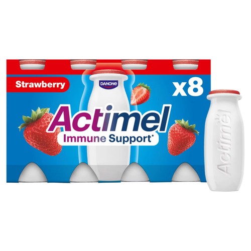 Actimel Strawberry Immune Support Yoghurt Drink Multipack
