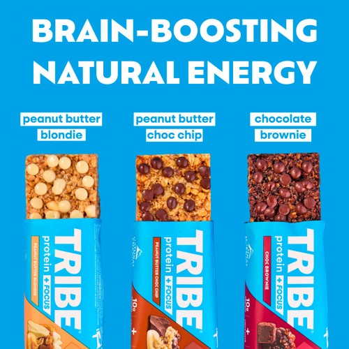 TRIBE Protein & Focus Peanut Butter Blondie 