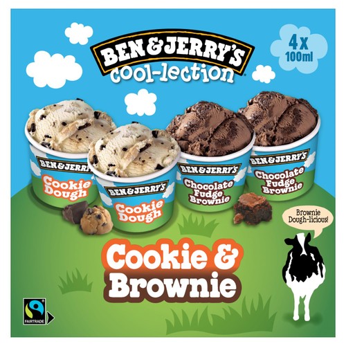 Ben & Jerry's Cookie & Brownie Cool-lection Ice Cream Mini Cup Multipack