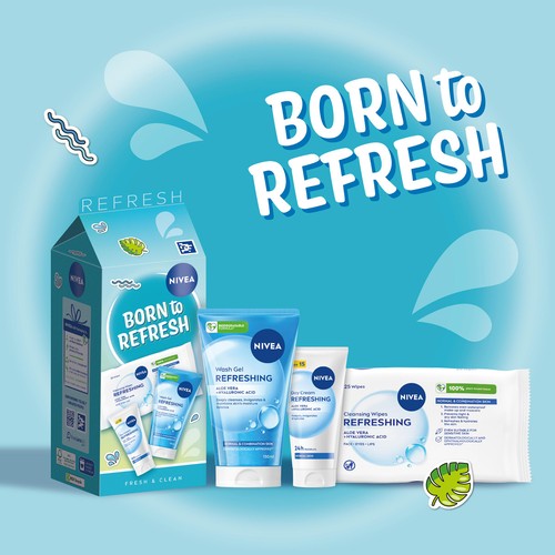 NIVEA Born To Refresh Carton Gift Set