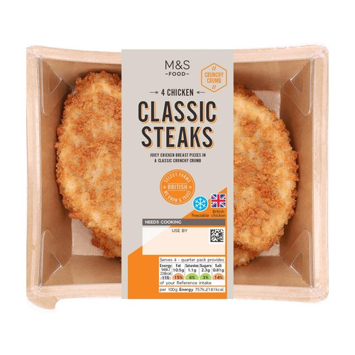 M&S British 4 Chicken Breast Steaks