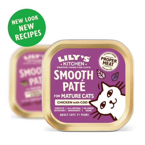 Lily's Kitchen Cat Mature Smooth Chicken & Cod Pate