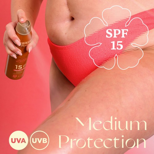 Hawaiian Tropic Glowing Protection SPF 15 Dry Oil Continuous Sun Spray