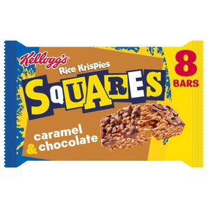 Kellogg's Rice Krispies Squares Caramel & Chocolate Cereal Bars 8 x 36g