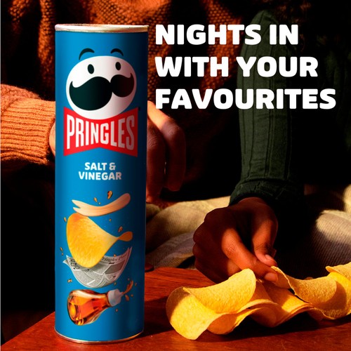 Pringles Salt & Vinegar Crisps Can
