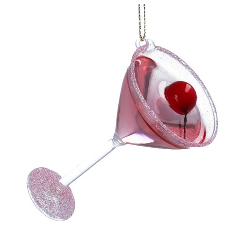Martini Glass with Cherry Decoration