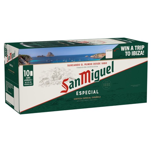 San Miguel Spanish Lager Beer Cans