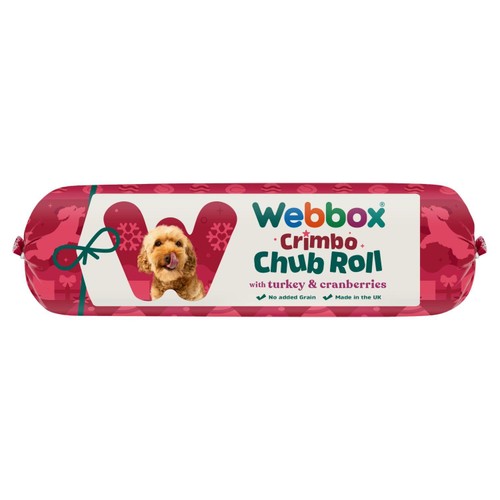 Webbox Festive Chub Roll, Turkey Cranberry for dogs Ocado