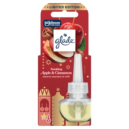 Glade Plug In Refill Electric Twinkling Apple & Cinnamon