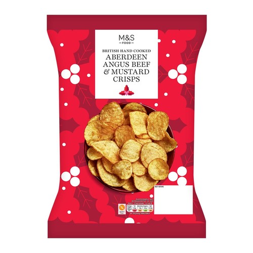 M&S British Hand Cooked Aberdeen Angus Beef & Mustard Crisps