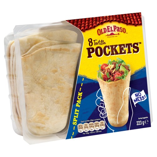 Old El Paso Tortilla Pocket Fajita Wraps