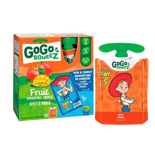 GoGo squeeZ Fruit Smoothie Snack Apple and Mango