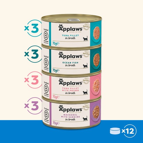 Applaws Cat Tin Multipack Fish Collection