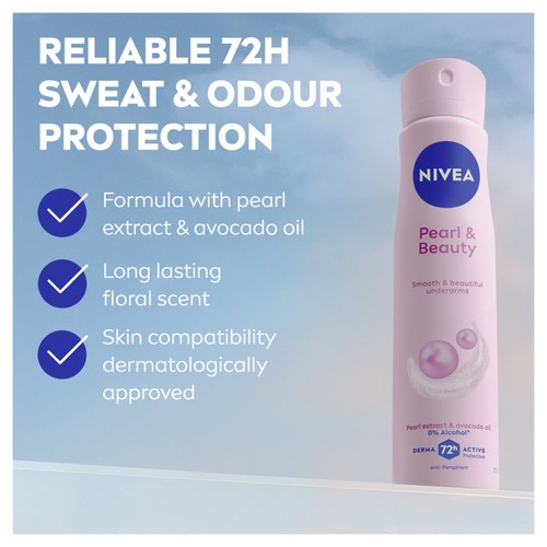 NIVEA Pearl & Beauty Anti-Perspirant Deodorant Spray 