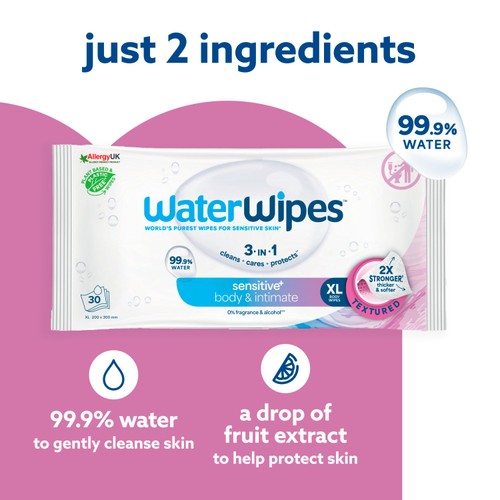 WaterWipes Adult Care Sensitive Wipes